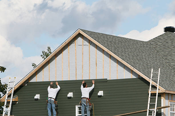 Professional Siding Installation technician working in Burlington, OH